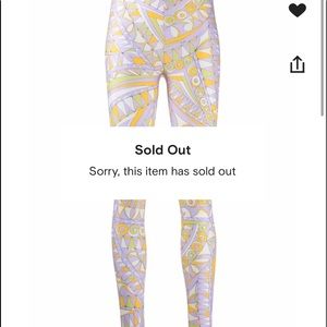 Emilio Pucci leggings Worn 1 time for 2 hours 100% authentic!